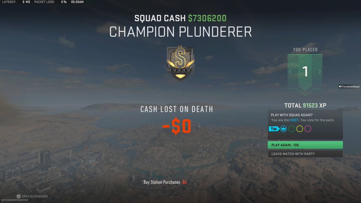 FontainesRazor's tweet photo. #Plunders current #worldrecord, it'll definitely increase in the coming weeks but for now it's a solid score and well above what I thought we'd see this early in the game. @RavenSoftware @JustTeddii #Warzone #CallofDuty https://t.co/lJHYdEkpFD