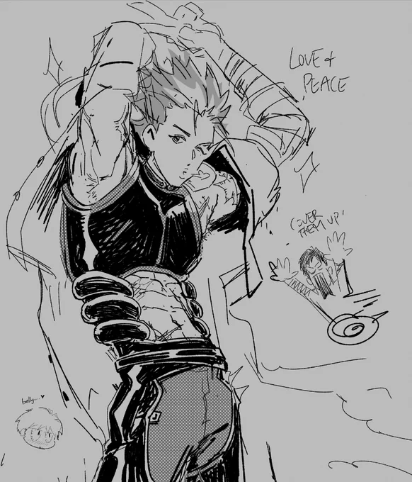 finally the tummy hole outfit... and tanlines lol  #trigun