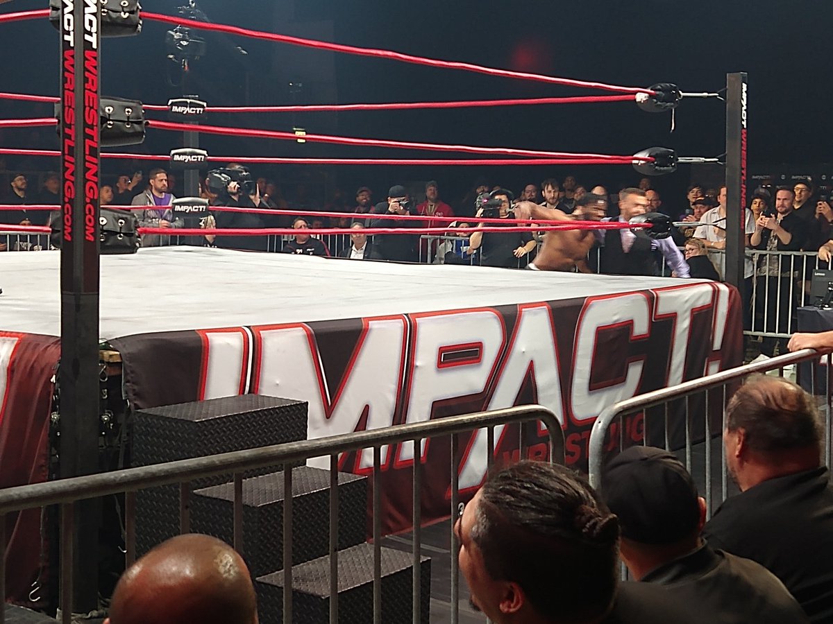 JoseJadenwo's tweet photo. Nick Aldis takes care of Kenny King's puppet #Impact #SpringSlugfest https://t.co/bZjxQanRvF
