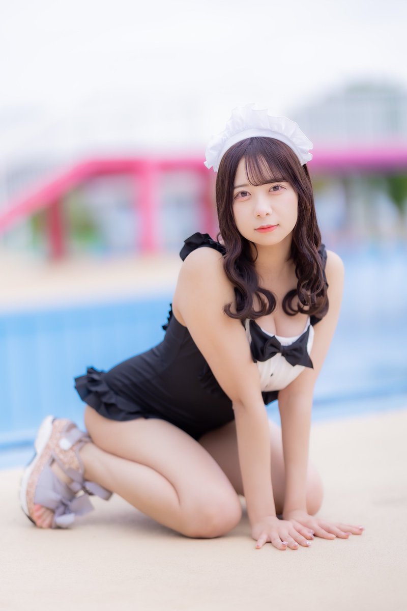 ㍉の攻撃力、30㍉🔫💕』 #ネコプラ #藍川みり #水着 #近代麻雀水着祭2023