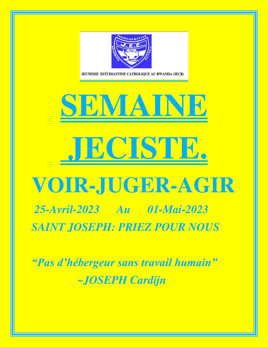 rwandaycs's tweet photo. Pas d'hébergeur sans travaile humain #SemaineJeciste #JecRwanda #Jectoujours https://t.co/Z9sbJ7hNDi