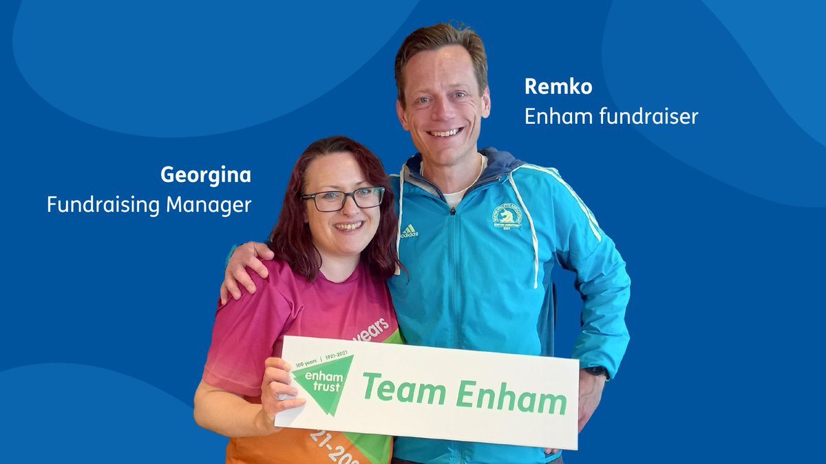 EnhamTrust's tweet photo. Remko came to London from the Netherlands to run the marathon for #TeamEnham. Congratulations Remko and thank you for your support! ✈

How far would you go to support disabled people to live, work and enjoy life?  ✍ https://t.co/i8AuiTNsLi https://t.co/VfuDYSXECv
