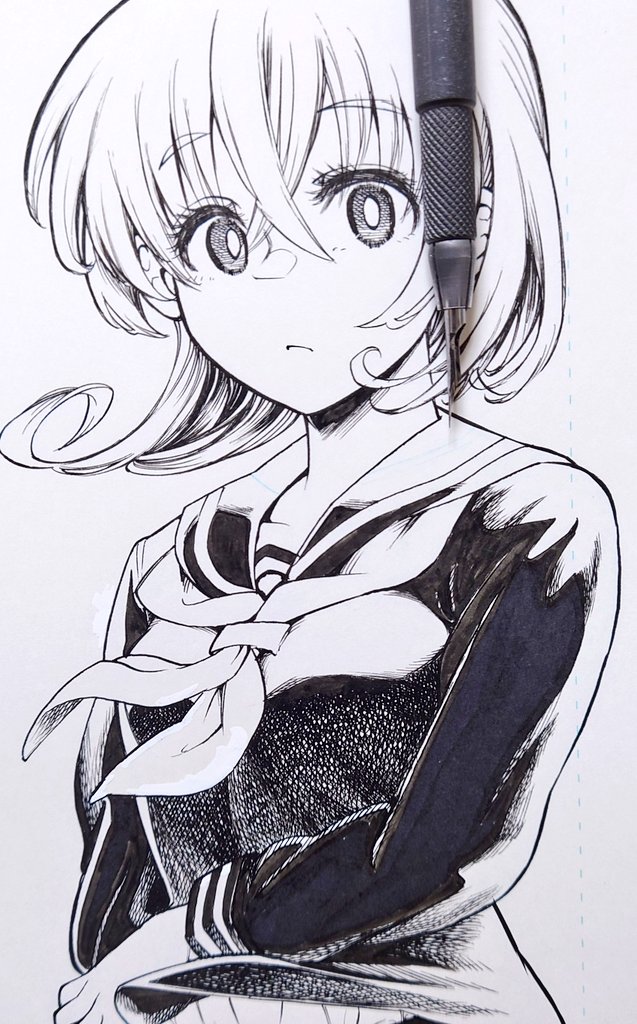 #今月描いた絵を晒そう 今月は偉大な作家様の絵をたくさん描けました。自分の作品には無いデザインや雰囲気を楽しく学ぶことが出来ると改めて感じました。でも勉強のためと言うよりは描きたいキャラを発見したら今後も描いていこうと思います。来月はツヤベタの練習が出来ればなと。黒髪のキャラか‥