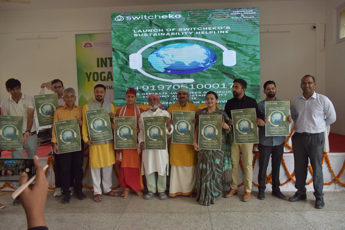 CGAPPIndia's tweet photo. One stop solution! 

Switcheko and Centre for Global Affairs and Public Policy Launched a Unique #Sustainability Helpline; +91 9705100017

A platform to address &amp; answer sustainability queries, expert guidance on a wide range of issues. 

@switchtoeko  @CGAPPIndia https://t.co/U5SF4OkdIz