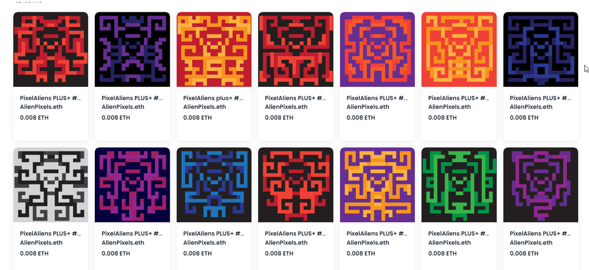 A wonderful collection for you dear friends
An extraterrestrial being drawn with a strange but beautiful design

opensea.io/collection/pix…

#nft #NFTCommunity #NFTGiveaways #NFTsales #NFTdrops #NFTartwork #opensea #dropyournft #dropnft