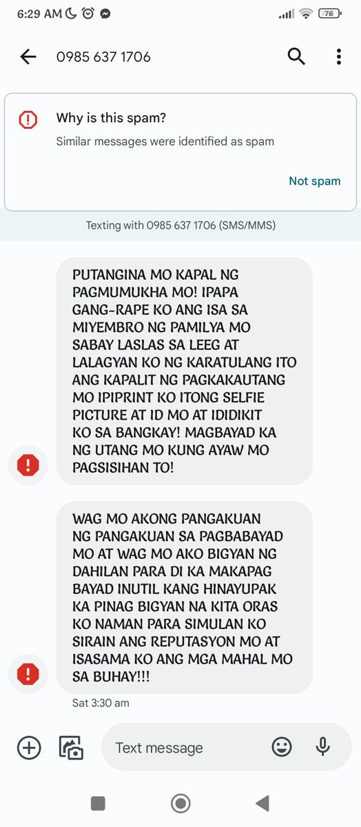 apolsoz18's tweet photo. Tulungan nyo kaming mapatigil ang mga OLa nanghaharass sa amin🙏🙏🙏

SHUT DOWN ILLEGAL AND ABUSIVE OLA
#FightOnlineLoanSharks
#UOVM @senatePH @IdolRaffyTulfo @WinGatchalian74 @SenGracePOE @Cynthia_Villar https://t.co/klqQ1U246Q
