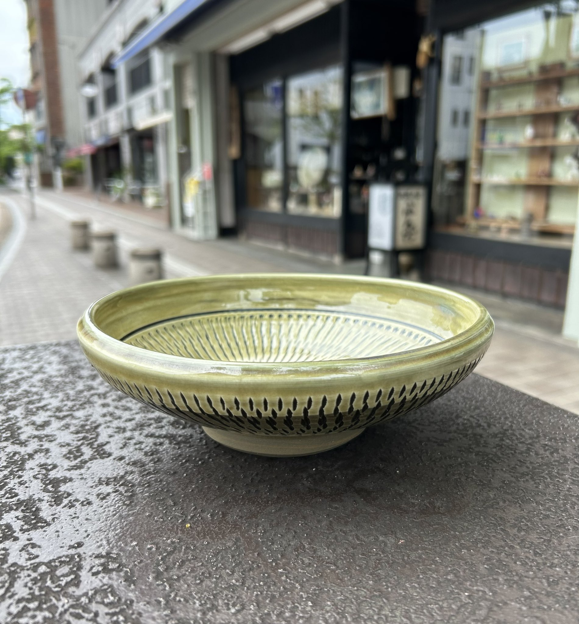 茶道具　菓子鉢 茶器/茶道具 菓子器】 菓子鉢 唐津焼き 片口 鶴田純久作 – 今屋