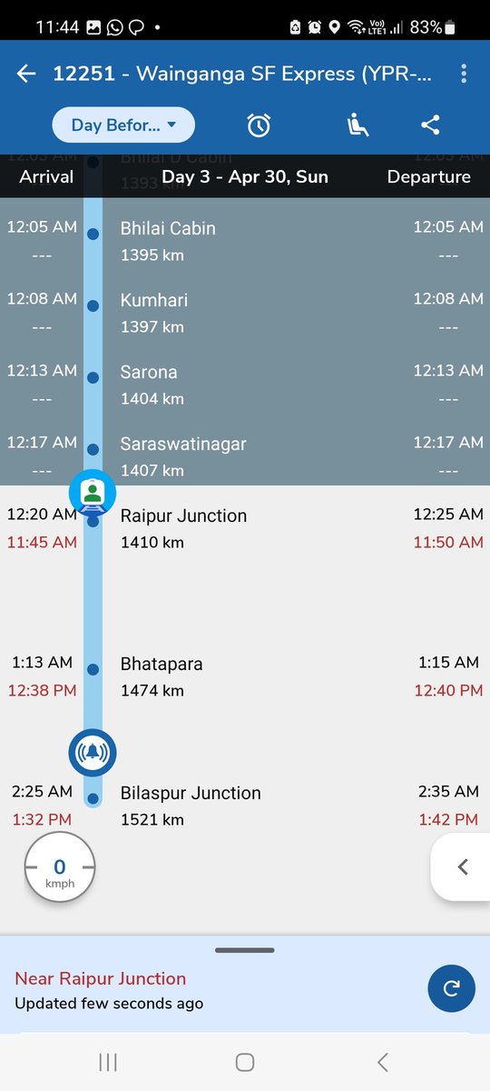 pushpendratri's tweet photo. Government could not run the existing  running train properly  and they are working on vande bharat. 
This train is late not only today but same is keep on repeating from months.
Train- 12251 https://t.co/6PQYmBTDdA