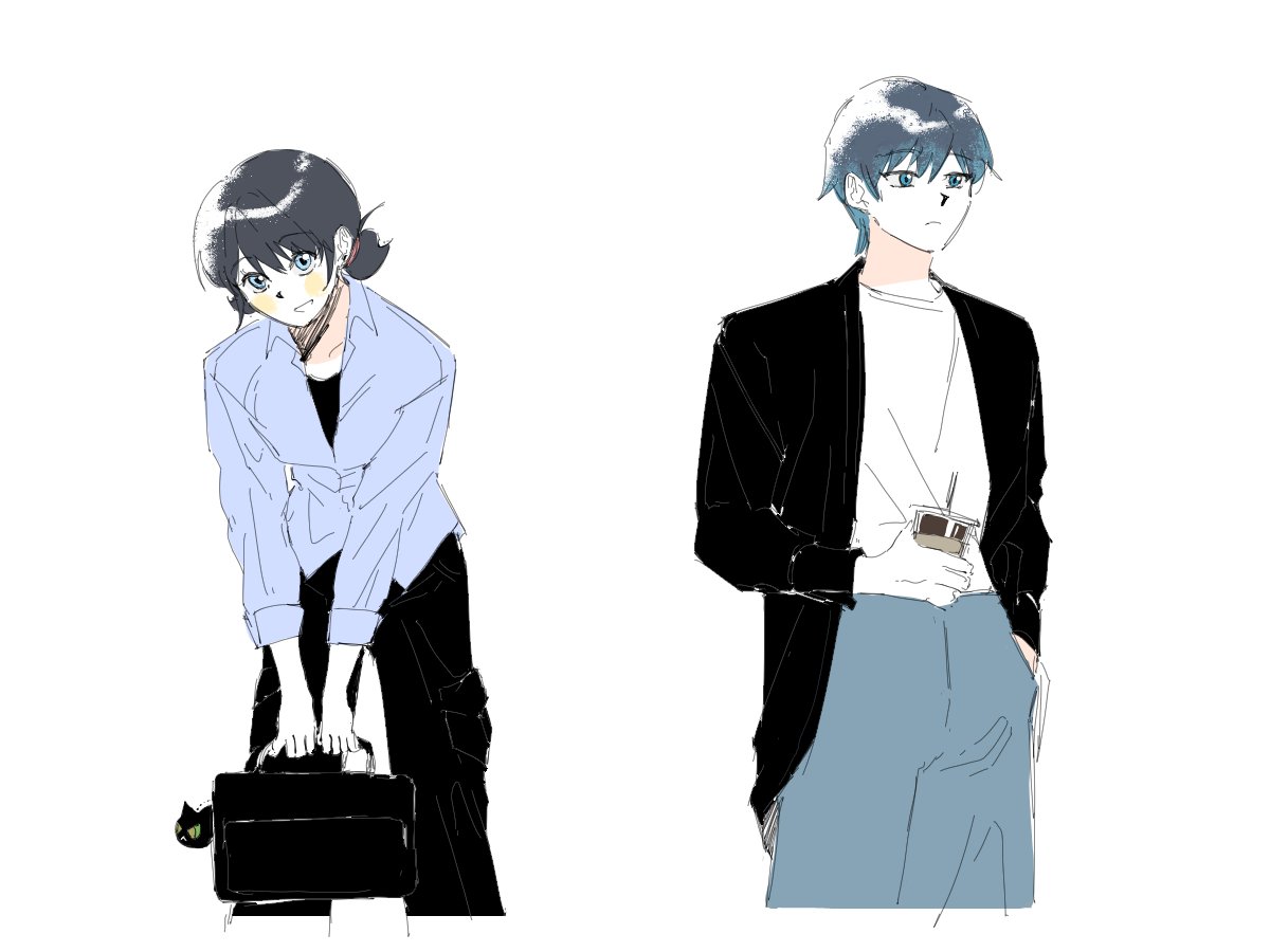 #분위기가_닮았다고_멘션_온_캐릭터에게_평소_자신이_입는옷_입히기 
이번주에 입었던 옷들 입혀봤어요~~