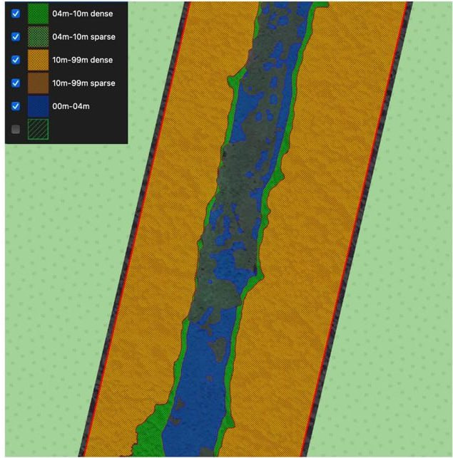 GeoalertTeam's tweet photo. Last week we updated the #Mapflow forest heights model. Here is the showcase of using it for #Powerline monitoring and management.
The model can provide great visual results in #QGIS2threejs when accompanied by DTM and object presets. https://t.co/WGa1qrZZpZ