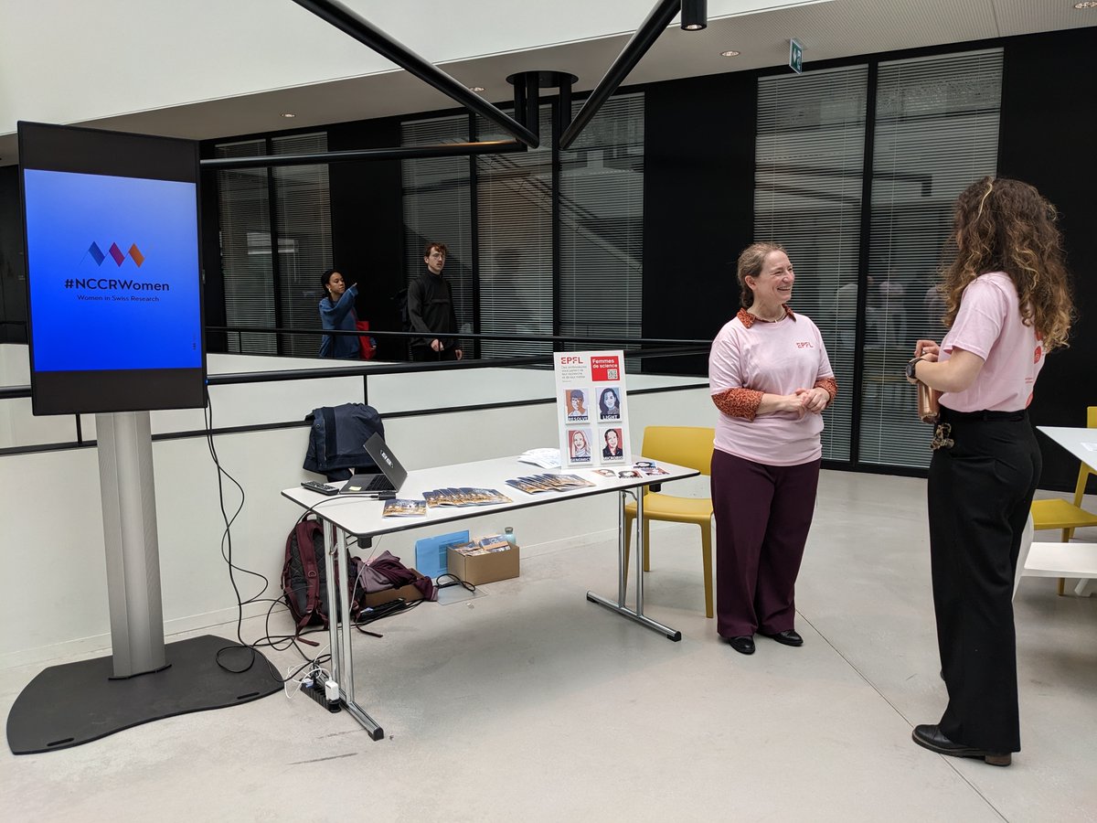 Women researchers are at #EPFLOpenDays with the <a href="/NCCRWomen/">NCCRWomen</a> campaign. You can still meet them today in the MED building <a href="/EPFL_en/">EPFL</a>.
#PortesOuvertesEPFL #WomenInSTEM #WomenInResearch