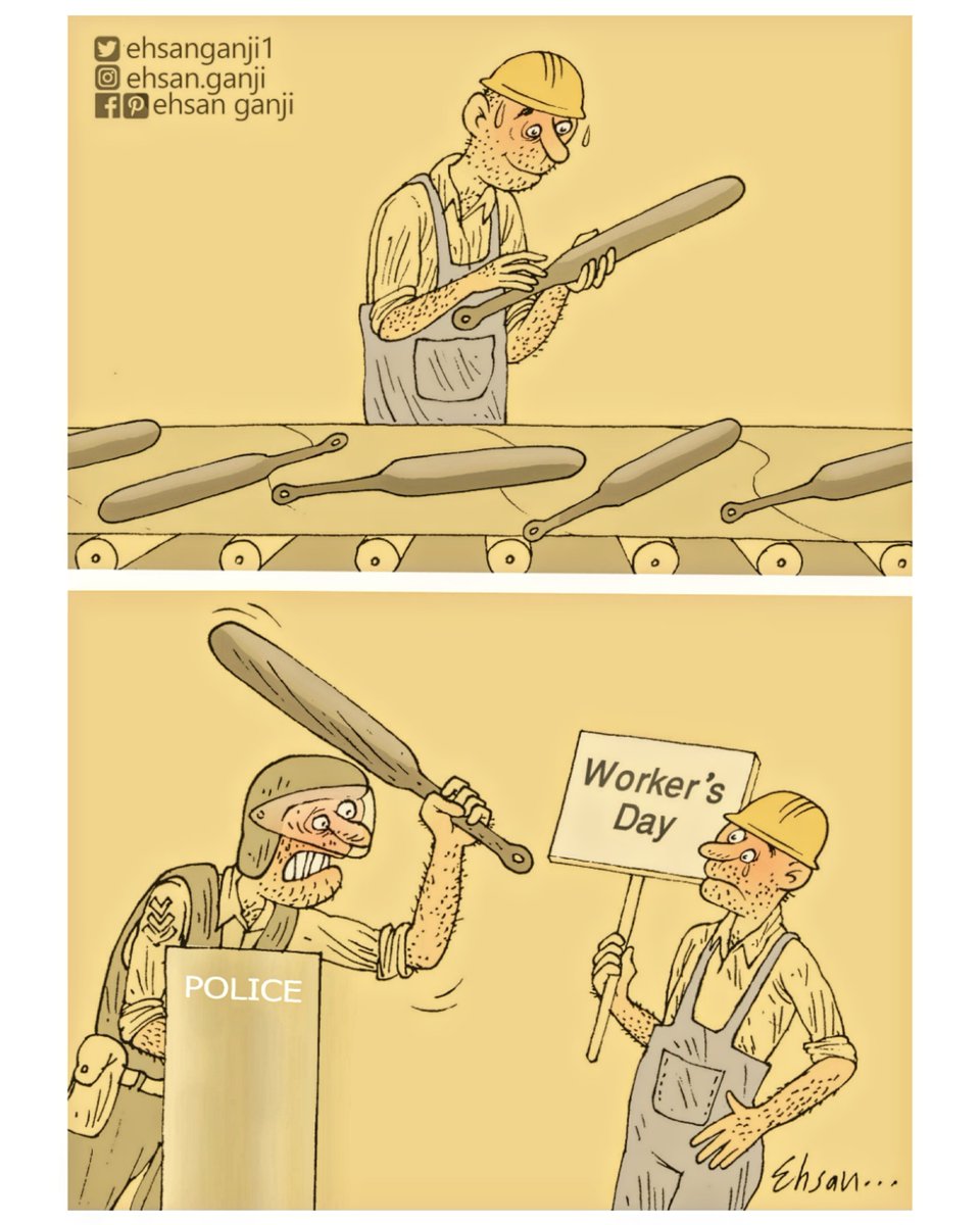 EhsanGanji1's tweet photo. روز جهانی #کارگر
Workers world day
#یوم_العمال #روز_جهانی_کارگر
#workers_day
My old #cartoon https://t.co/GiOO0EJg3I