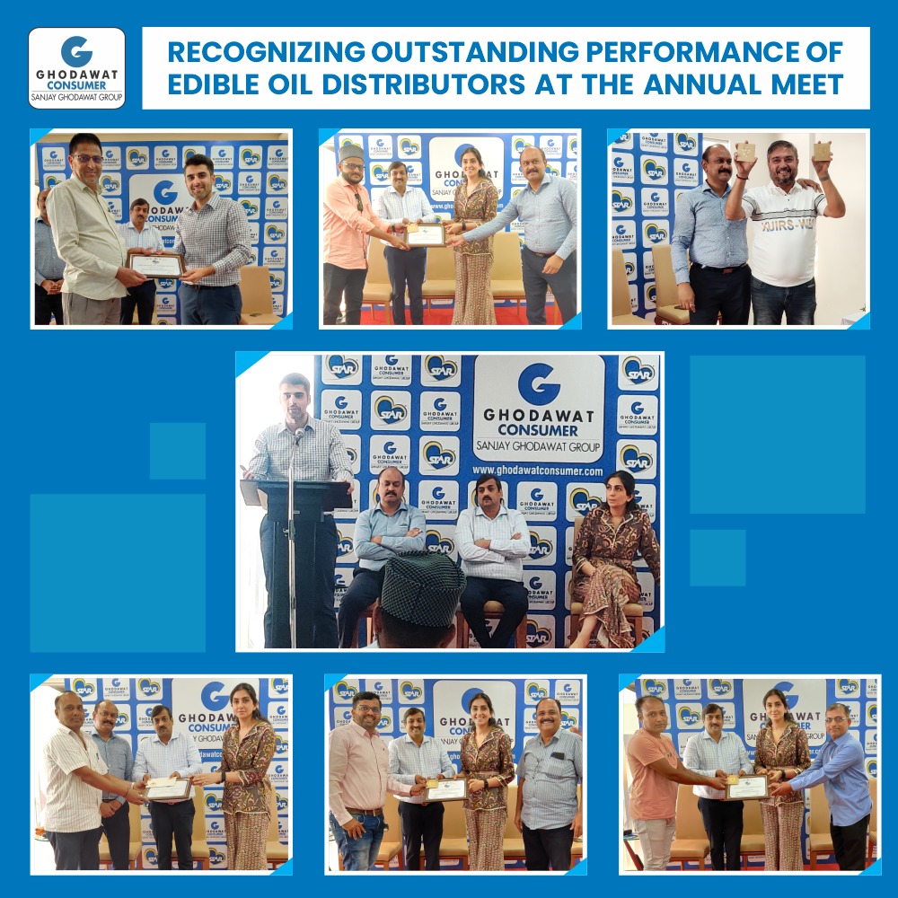 ghodawatconsumr's tweet image. GCL felicitated outstanding distributors from Maharashtra for their exceptional performance in distributing Star Edible Oil to retailers and consumers.
 #GCLawards #ExcellenceInDistribution #StarEdibleOil #MaharashtraDistributors #CelebratingPerformance #EdibleOilDistribution
