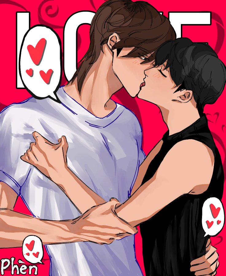 Phendt99's tweet photo. 👨🏼‍❤️‍💋‍👨🏻 #lookismfanart #Lookism #Seongyohan #Parkhuyngseok #YoDan https://t.co/uOqsyBYzad