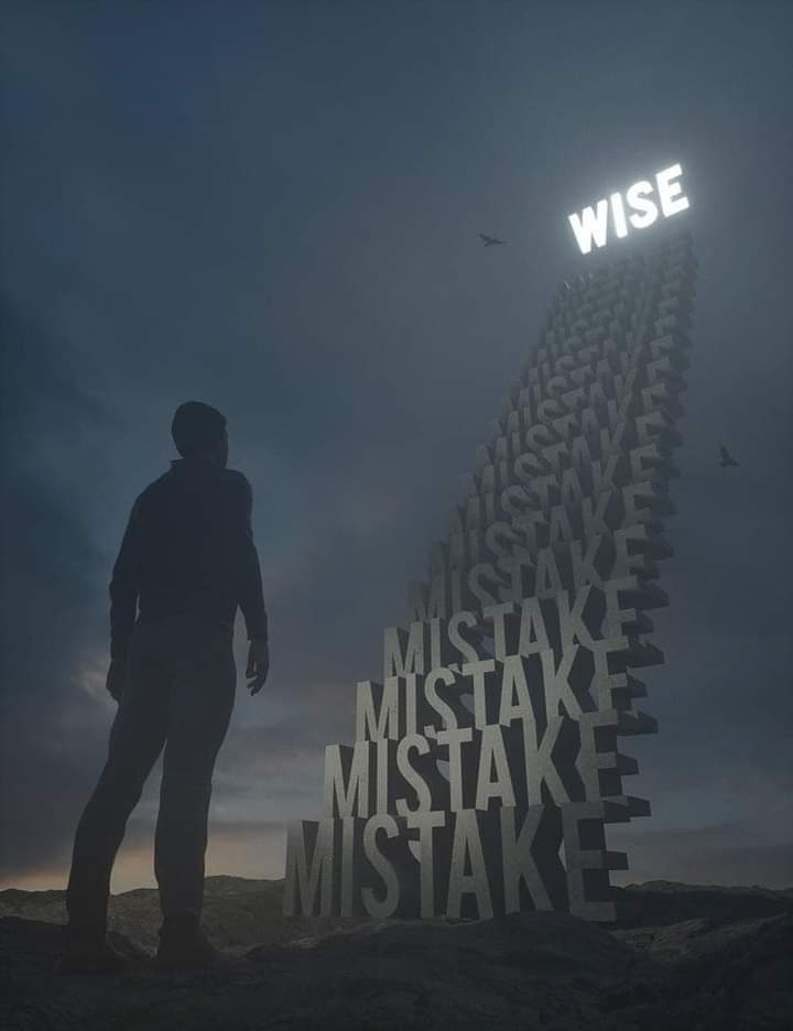True wisdom comes not from avoiding mistakes, but from learning from them. It's a journey that requires perseverance, humility, and a willingness to grow. #LearnFromMistakes #JourneyToWisdom #Perseverance #Humility #WillingnessToGrow #WisdomJourney #personalgrowth