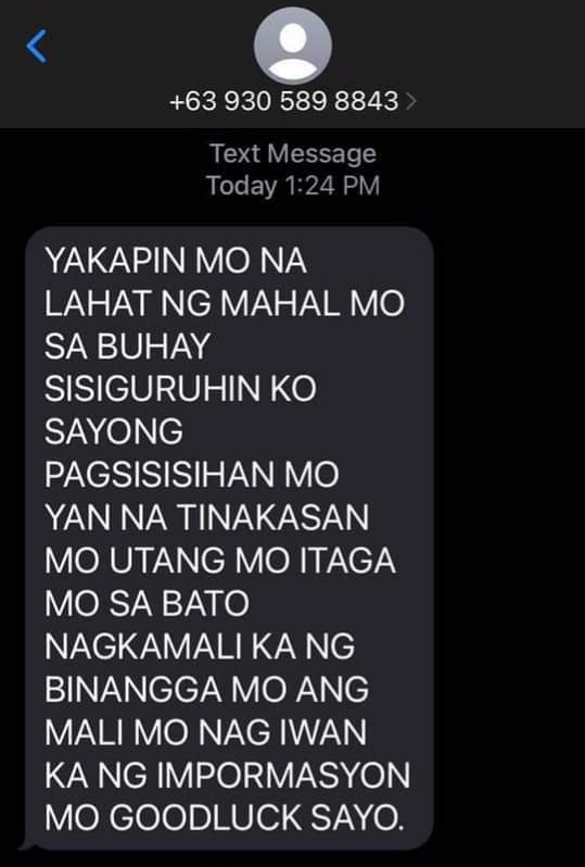 harukochan46257's tweet photo. Utang ay utang dapat bayaran. Pero kung ang way ng paniningil ay ganito tama po ba ito? Ano mag bulag bulagan nalang po ba tayo?

SHUT DOWN ILLEGAL AND ABUSIVE OLA
#FightOnlineLoanSharks
#UOVM @senatePH @IdolRaffyTulfo @WinGatchalian74 @SenGracePOE @Cynthia_Villar https://t.co/DmecOZeO30