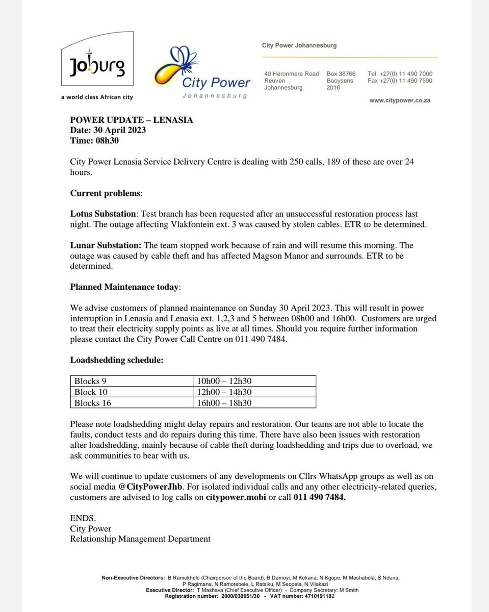CityPowerJhb's tweet photo. Region G #LenasiaSDC
#LunarSub #LotusSub update π^DR https://t.co/HxqYa5HAk9