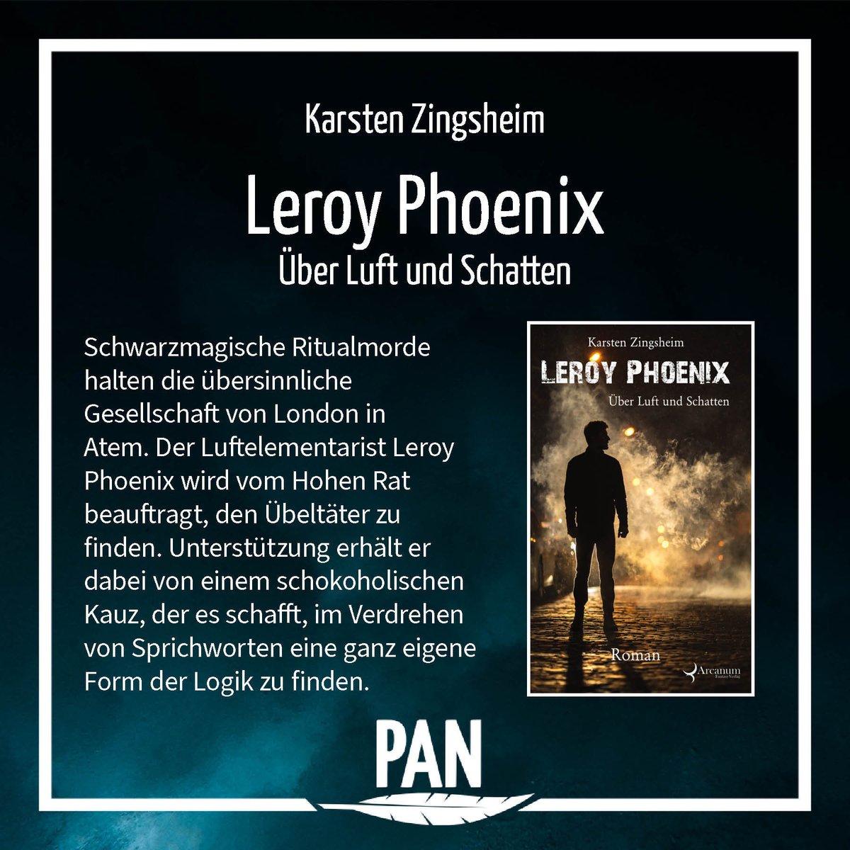 PAN_eV_DE's tweet photo. Auch bei unserem letzten Themenmonatsbeitrag im Mai stellen wir euch wieder Romane mit ungewöhnlichen Sidekicks vor. Diesmal aus den Federn von Karsten Zingsheim, @BenzIsabella und @Wolffstochter, Claus M. Schwarz und @RiotGina. Wir wünschen viel Lesevergnügen! -eb https://t.co/KIZQ8rh9nJ