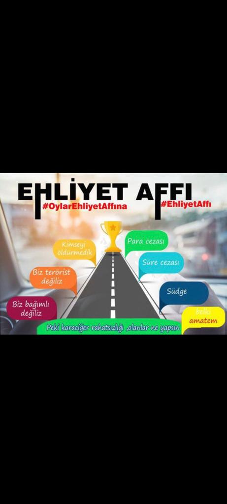 @alialmdrglu @kilicdarogluk Helal Olsun Xolow #EhliyetAffı Elzemdir