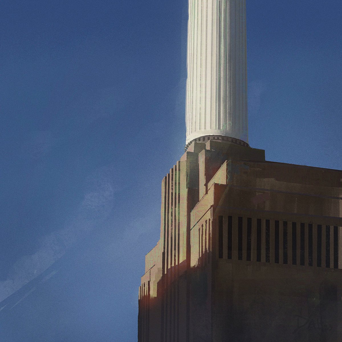Study of Battersea Power Station #painting #landscape #art #ArtistOnTwitter #London