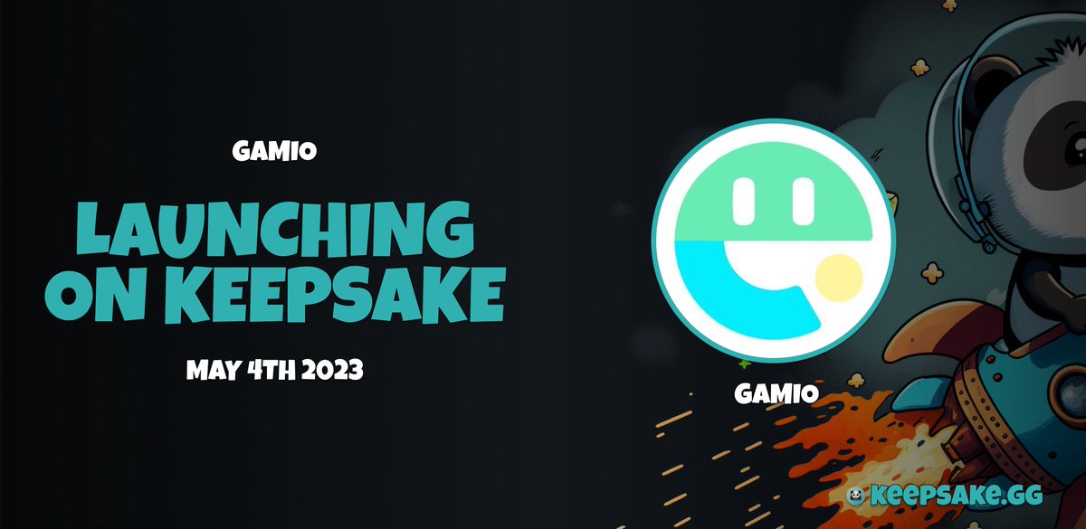 KeepSakeMarket's tweet photo. 📣Keepsake Launch Announcement

🎮The best gaming Zone on Sui, @GamioNFT , will be launching on Keepsake Marketplace! 

🕹The gaming begins on May 4th! Live on Keepsake Marketplace! https://t.co/oFc7pqmQ7K