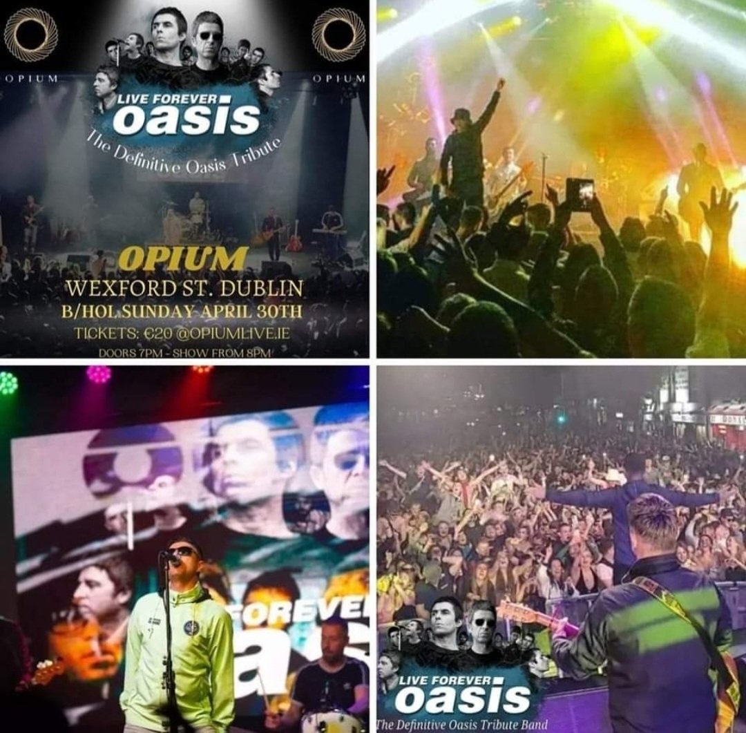 LiveForeverNo1's tweet photo. STAGE TIMES FOR TONIGHT @OpiumLiveDublin 
7pm : Doors
8pm : Ireland's Record Breaking Tribute Band X https://t.co/yrqVl57vOd