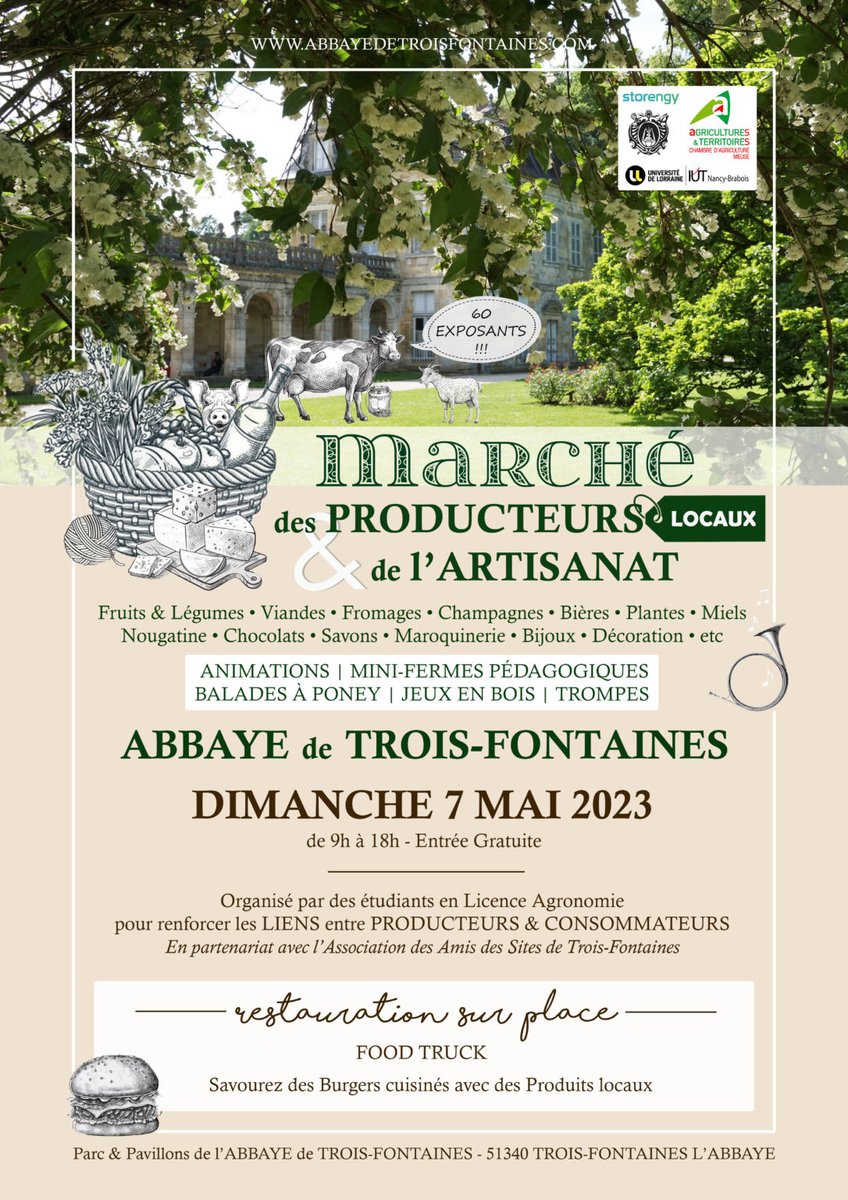 abbaye3f's tweet photo. J - 7 ! 🤗
Toutes les informations sur https://t.co/AGj8vPPnUc

#marne #hautemarne #saintdizier #champagne #grandest https://t.co/bHULir6fs1