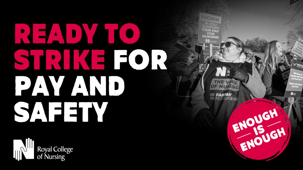 theRCN's tweet photo. The government thought they could bully nursing into silence. They were wrong.

Tonight at 8pm, we're launching the largest #RCNStrike action to date.

Be a part of it - set a reminder and join us live here: https://t.co/dkkY186n4g

#FairPayForNursing https://t.co/f9yAN6iH1R