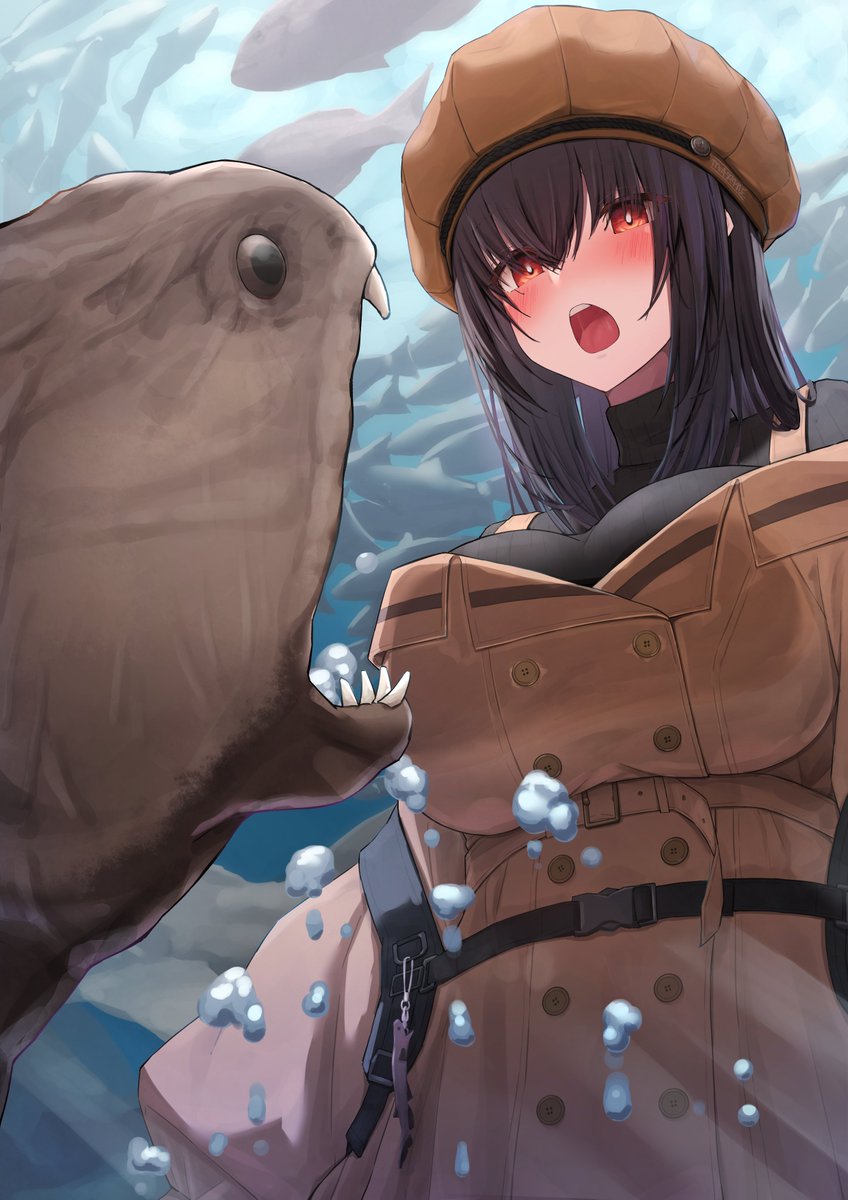 wabot4's tweet photo. オオカミウオと張り合う子 https://t.co/CX4Wfqg8Lc
