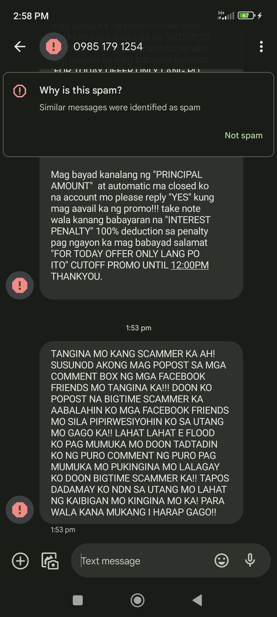boco_erica44101's tweet photo. Lahat Ng panmamahiya ay naranasan ko na SA mga Taong Ito.subra sirang sira na ako. Post ako SA Lahat Ng social media.Ganito BA talaga? 
#NoToUnfairDebtCollectionPractices 
#CancelOnlineLendingApps 
#FightOnlineLoanSharks 
#IStandAgainstIllegalOLA 
#SenateHearingLoanSharkVictims https://t.co/ls8LMlVyqi