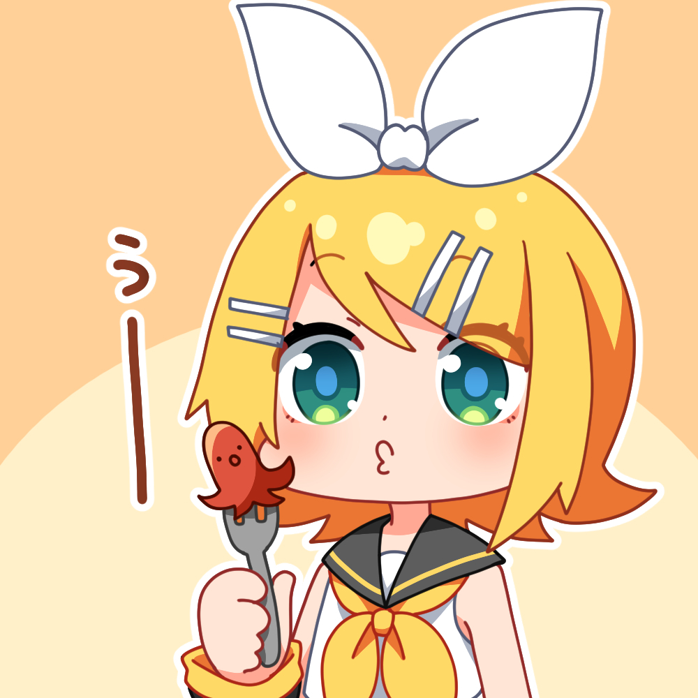 鏡音リン 「ピアプクロウですホー!今日もピアプロに投稿された作品を紹介していくホー☆pomm」|piapro(ピアプロ)のイラスト