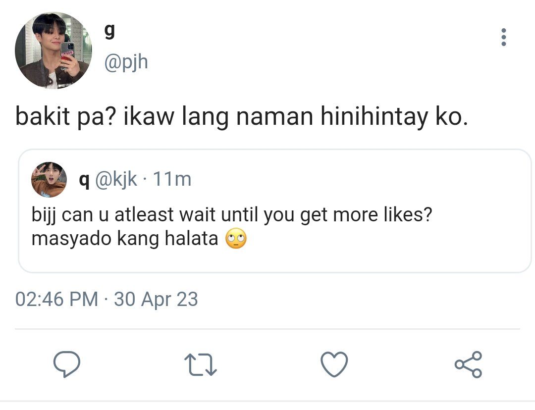 YERARARI's tweet photo. like for an indirect,
a #jikyu | #pakyu few tweets au https://t.co/MFevMK6mXp