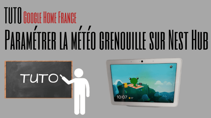 Tuto : Comment paramétrer la météo grenouille sur vos Nest Hub

L’apparition encore récente sur les Nest Hub 2 a relancé l’intérêt pour notre météo grenouille, on vous explique donc comment paramétrer vos écrans pour la faire apparaître.