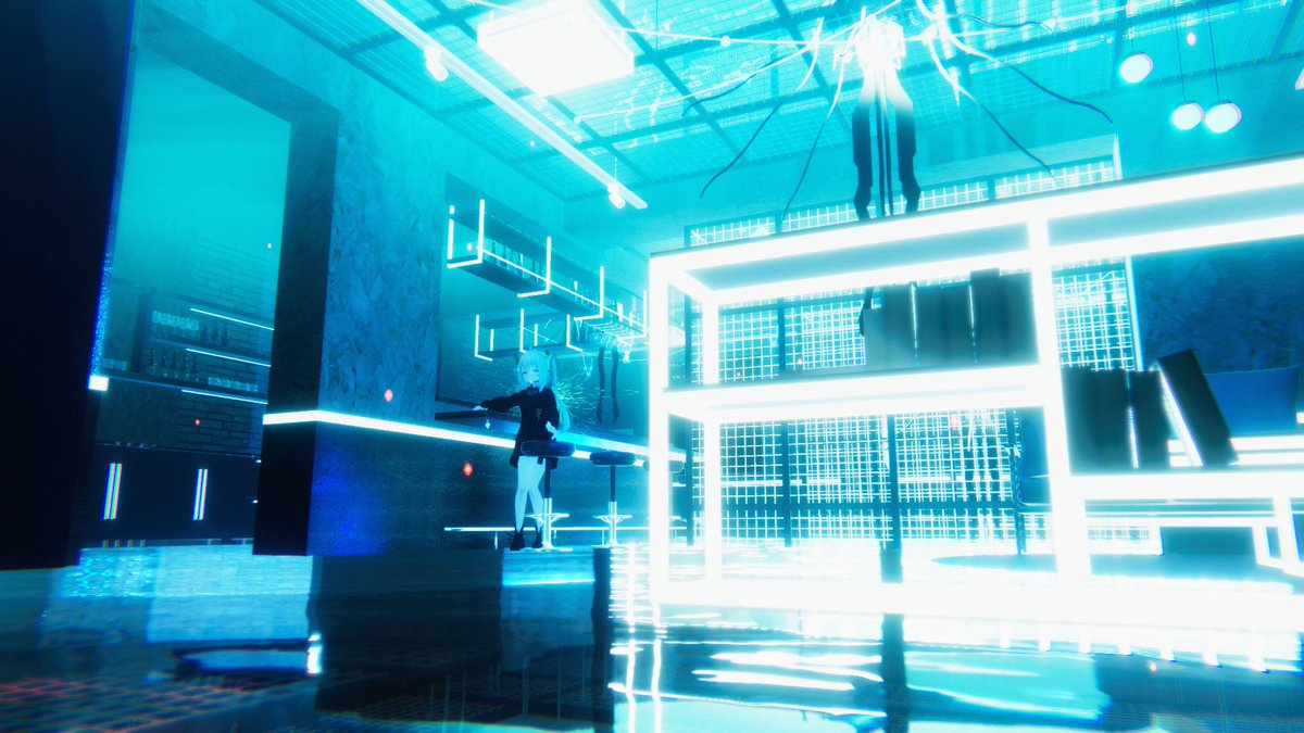 KafeeNyowa's tweet photo. 青色のきれいなバーのワールド💚
World: Acid_Bar by COMA․
https://t.co/WFMunJC9Kb
#VRChat #MadeWithVRChat
#VRChat_world紹介 #Kafee https://t.co/FBzUYc0FzU