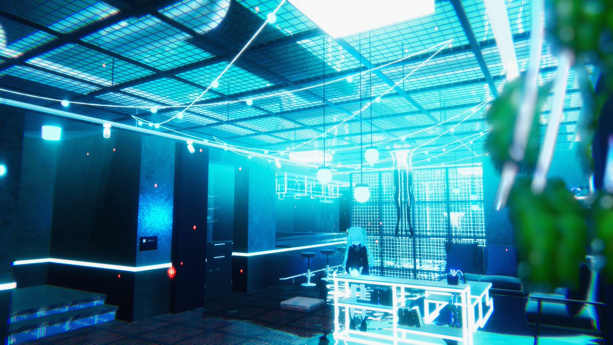 KafeeNyowa's tweet photo. 青色のきれいなバーのワールド💚
World: Acid_Bar by COMA․
https://t.co/WFMunJC9Kb
#VRChat #MadeWithVRChat
#VRChat_world紹介 #Kafee https://t.co/FBzUYc0FzU