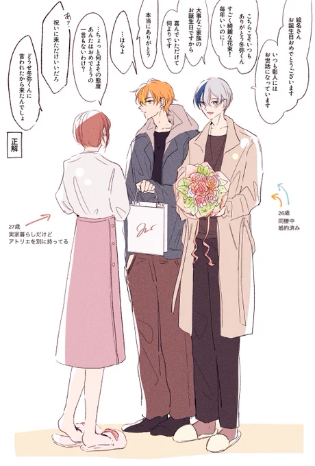 10年後も変わらない彰冬(弟夫婦)とお姉さん🎂 