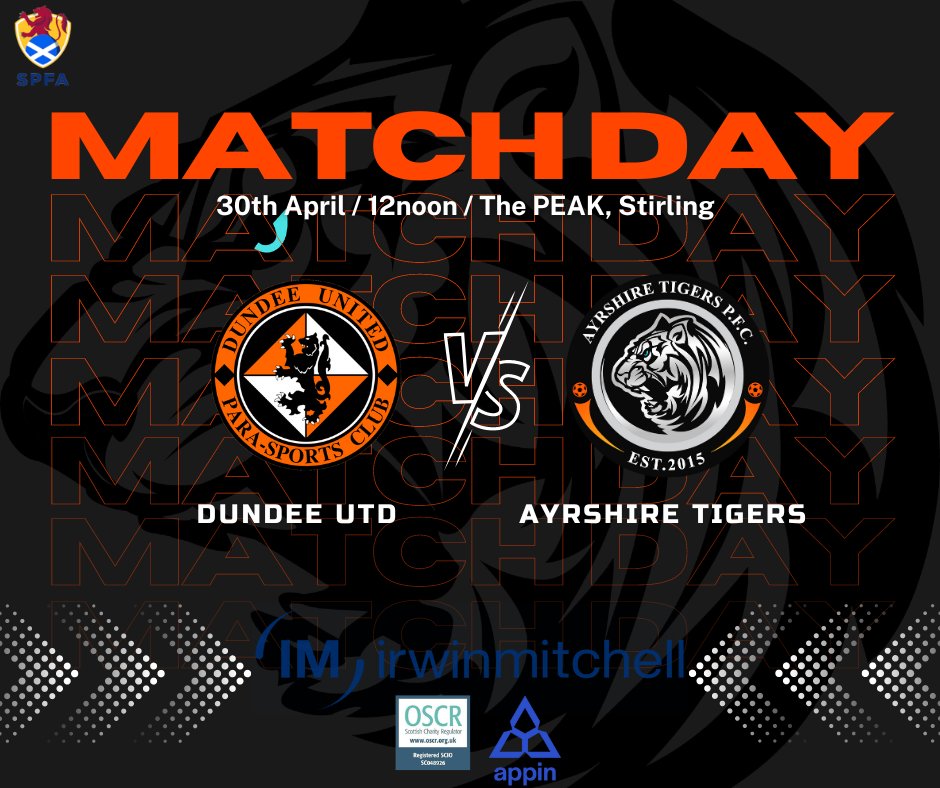 Tigers_PFC's tweet photo. ๐๐ญ'๐ฌ ๐๐ซ๐จ๐ฉ๐ก๐ฒ ๐๐๐ฒ ๐
@The_SPFA Scottish Cup
๐ @TaysideDynamos & @dundeeunitedpsc
๐
30/04/23
๐ 11am & 12noon
๐ @thepeakstirling, Stirling
@appin_sports
@irwinmitchell
#ScottishCup #ATPFC #Tigers #PowerchairFootball #disabilitysport https://t.co/rUBuqxIkG6
