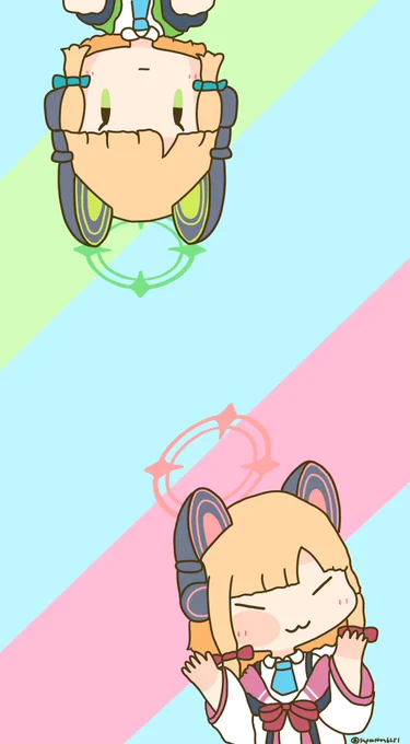 モモイとミドリ壁紙風 #ブルアカ
