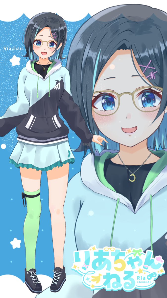 りあちゃんねる🍌🩵メガネっ娘Vtuber🌈 tweet media