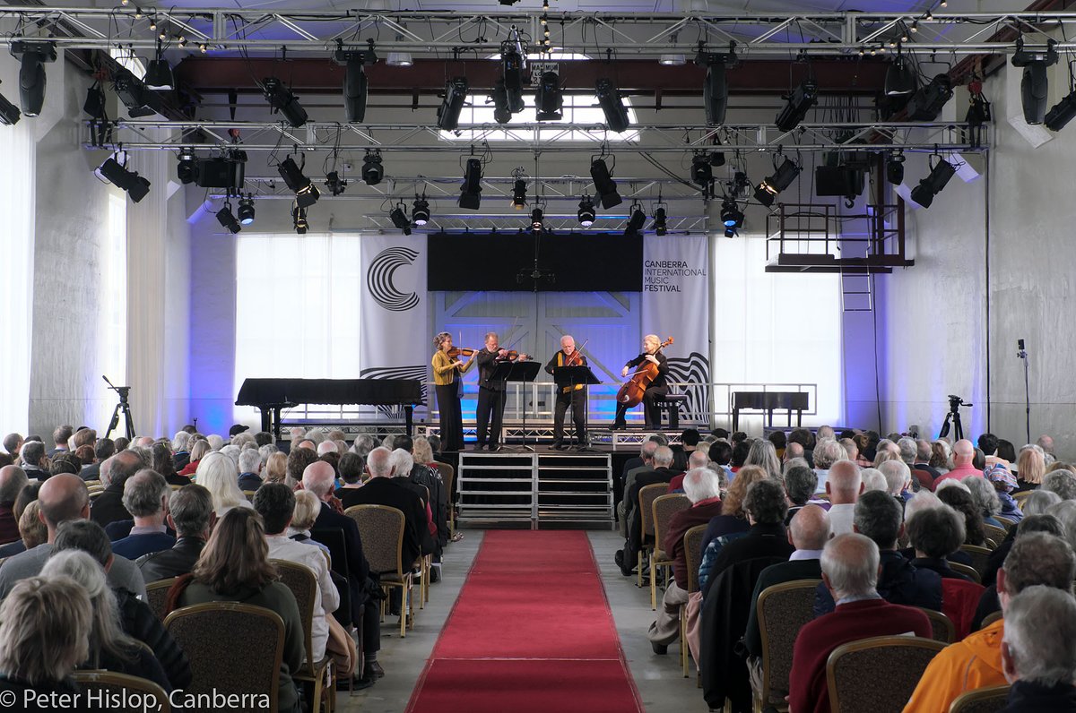 The Brodsky Quartet made their triumphant return to Canberra yesterday for #CIMF23! The prowess of the ensemble was on full display as they presented an exciting and enjoyable selection of musical treats to celebrate their 50th anniversary 🎻✨

📸: Peter Hislop