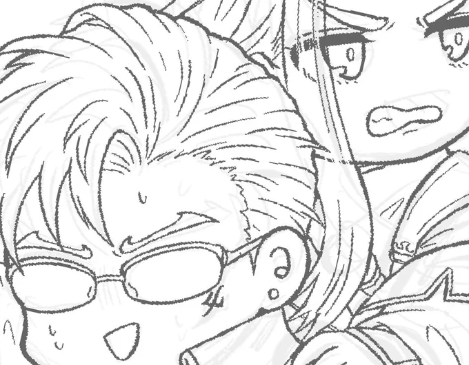 久しぶりにuesg組描いてる……… 