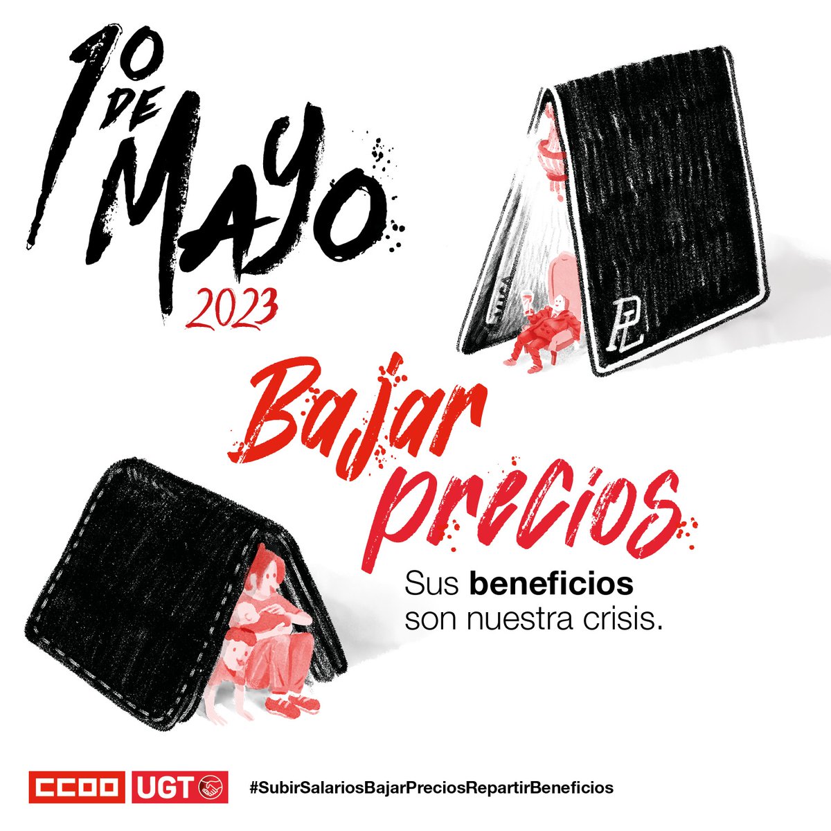 #1M2023 #1MCCOO
#SubirSalariosBajarPreciosRepartirBeneficios

⬇️ Bajar Precios 

🗞Gaceta Sindical sge.st/kTFw6wL

📓 Manifiesto #1Mayo2023 sge.st/drSrVwU

🚶🏾‍♂️ Manifestaciones 1º mayo sge.st/JUVjRGs