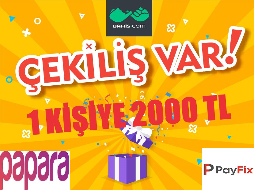 #bahiscom  'da #cekilis  VAR🎁

Şanslı 1 kişiye 2000 TL #Papara yada #Payfix Hediye💸

Çekilişe Katılmak İçin Şartlar ;

<a href="/bahiscom_guncel/">Bahiscom - Bahiscom Giriş</a> Hesabımızı Takip Et✅

Bu Gönderiyi Beğen, Retweetle✅

Yoruma 5 Arkadaşını Etiketle✅

Çekiliş 3.5.2023 Çarşamba Günü Son Bulacaktır.