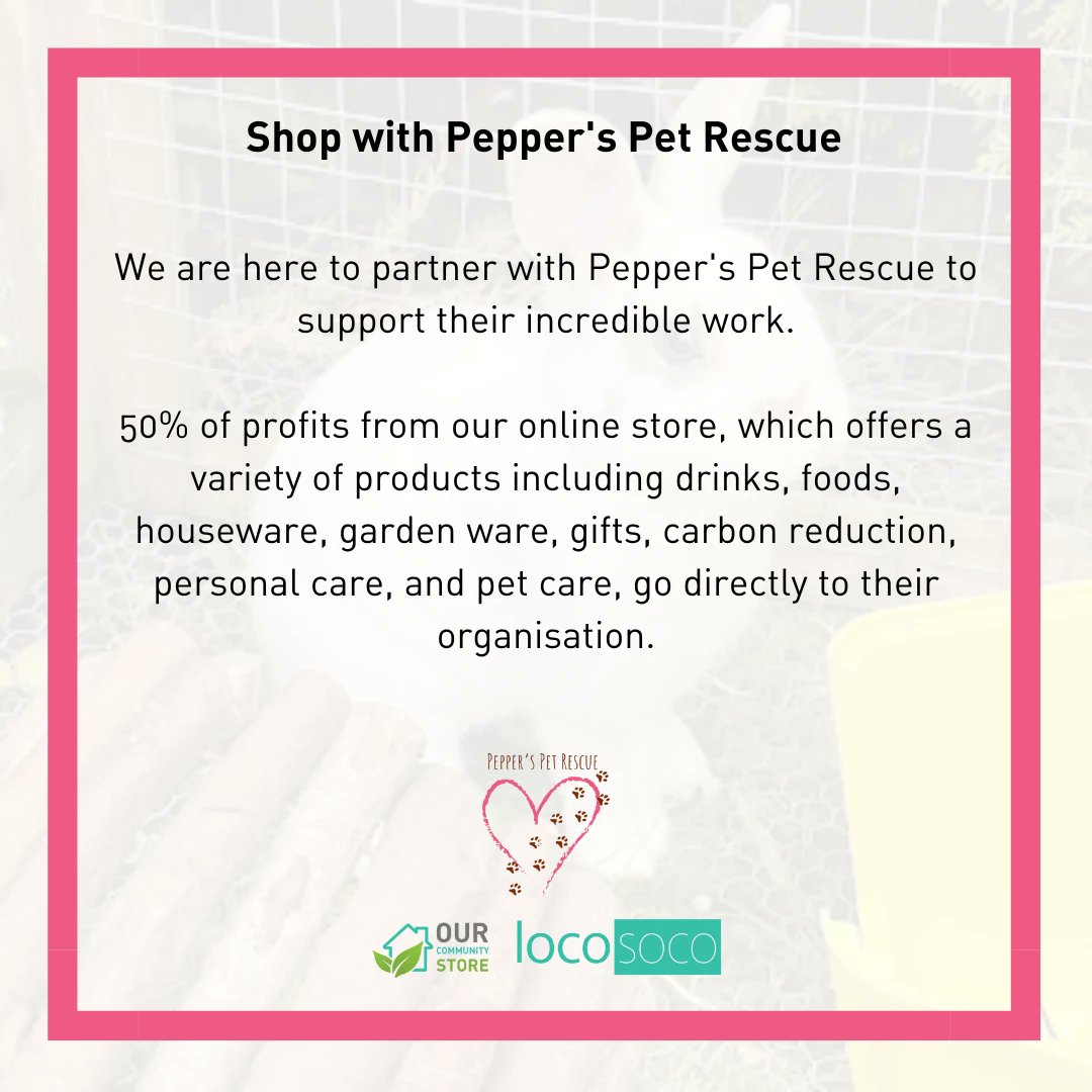 OurCommunityS's tweet image. Help Pepper's Pet Rescue in their mission to save and rehome animals. Shop now at ourcommunity.store/store/ppr #PeppersPetRescue #petrescue #OurCommunityStore @pepperspetrescue #fundraising #charity #pets #help @ourcommunitystoreuk @pepper_pet