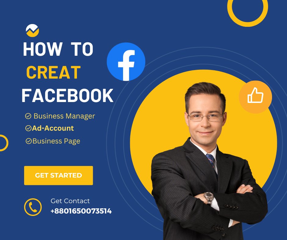 Hi Dear, i am a Professional Digital Marketer

MY SERVICE

✅Business page creat

✅Business manager creat

✅Ad account creat

✅Facebook Ads Campaing

#businessideas #businesssolution #life

#businesssocialmedia #marketingdigital

#instagram

#seo
#digitalmarketingagency