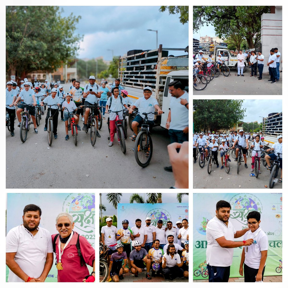 Jainanimesh007's tweet photo. SAKSHAM 2023 Cyclothon was organised  at Navsari today in the presence of Shri Rakesh Desai honourable MLA -Navsari . @IOCL_SURAT
@IOCGujarat @MANNADURAI7 @RakeshDesaiBJP1 https://t.co/cr126v57OW