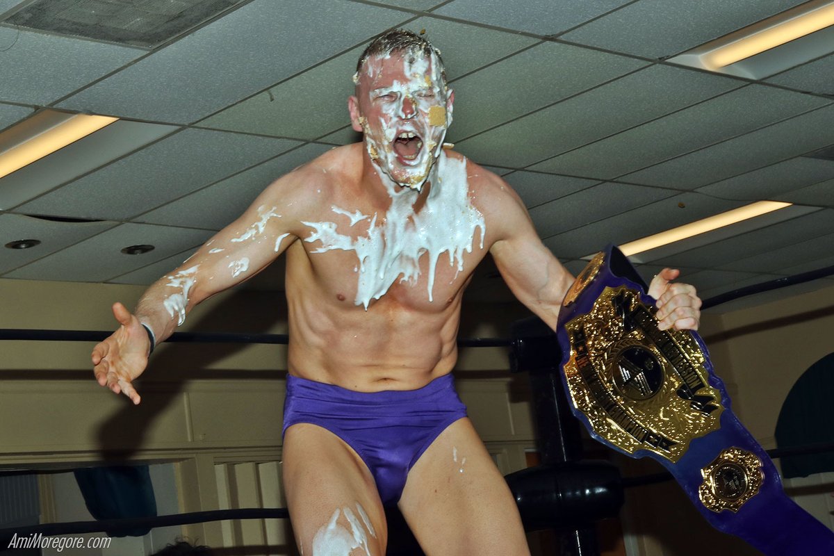 happypeep's tweet photo. Despite an honorable and perhaps merciful defense from former champ @Razerwyng, congrats ... ugh... to New @OperationDD champ, EVIL Francis Kipland (@iamevilkip) Stevens

but at least he got creampied by new #1 contendor Ron (@KevHernandez_ ) Voyage
#dropkickdepression https://t.co/RE0ANeUrXI