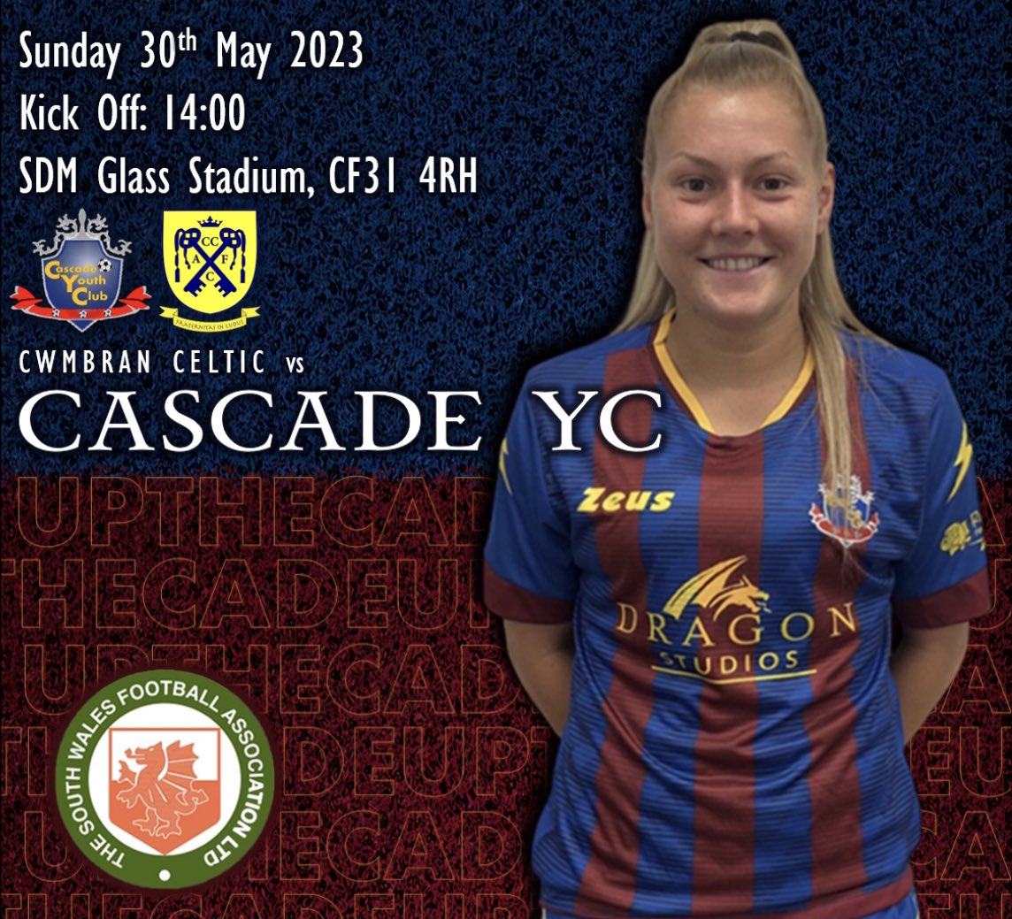 CascadeLadies's tweet image. 🔴🔵 CUP FINAL DAY 🔵🔴

🏆: @SouthWalesFA Women’s Cup
🆚: @CwmbranCeltLFC 
🏟️: SDM Glass Stadium
📍: CF31 4RH
⌚️: 14:00 | Kick Off

Come along and show your support!

💙❤️

#UPTHECADE