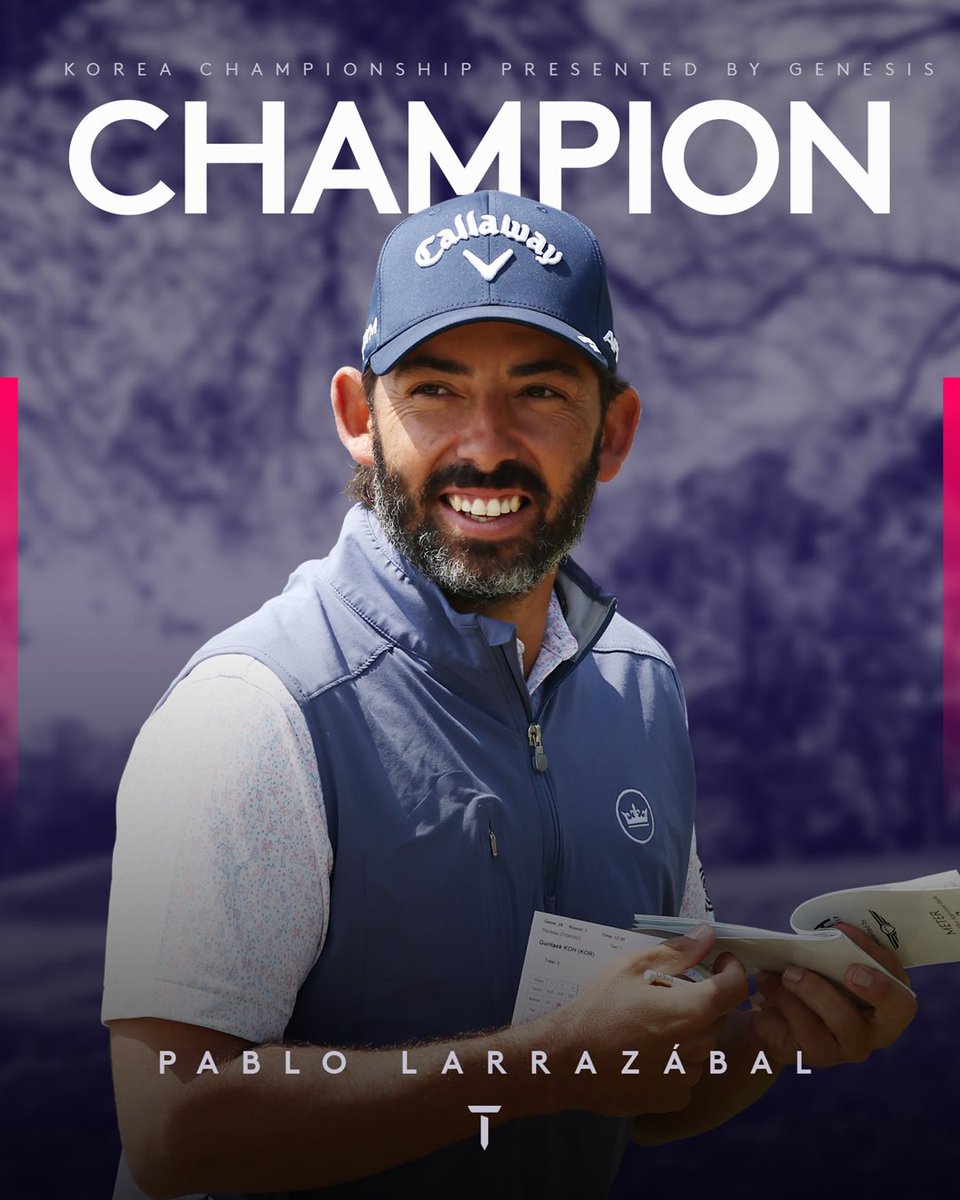 .@plarrazabal wins the Korea Championship Presented by Genesis 🏆 

#KoreaChampionship